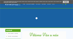 Desktop Screenshot of klinikshop.cz